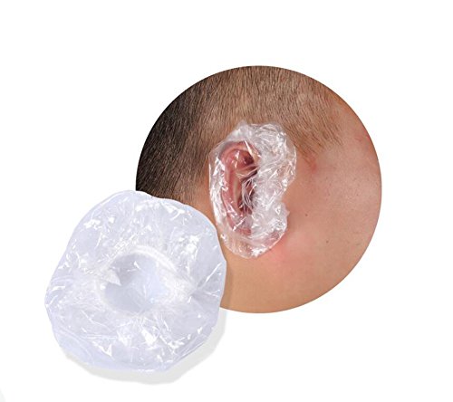 100pcs za jednokratnu vodootporne navlake za uho za tuš drijep salon za zaštitu sa salonom EAR čistim