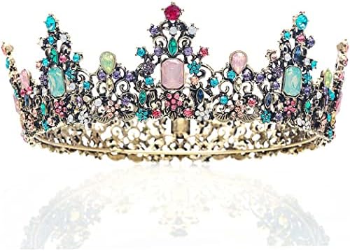 Eyret barokna kraljica kruna za žene vještački dijamant vjenčane krune i tijare kostimirana zabava Vintage krune Dodaci za kosu za žene i djevojčice