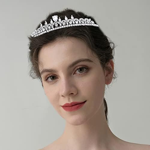 ARALEKY srebrne kristalne Krune za žene elegantna princeza kruna cvijet kruna barokna kruna vjenčane tijare