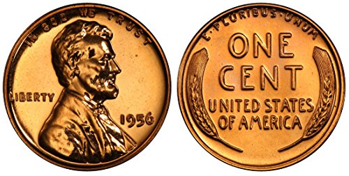 1956. Dokaz o GEM Lincoln Memorial Cent Penny Procuri nas Mint