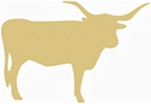 Longhorn krava izrez Unfinished wood Country Decor Farm krava vješalica za vrata MDF oblik platna stil 1