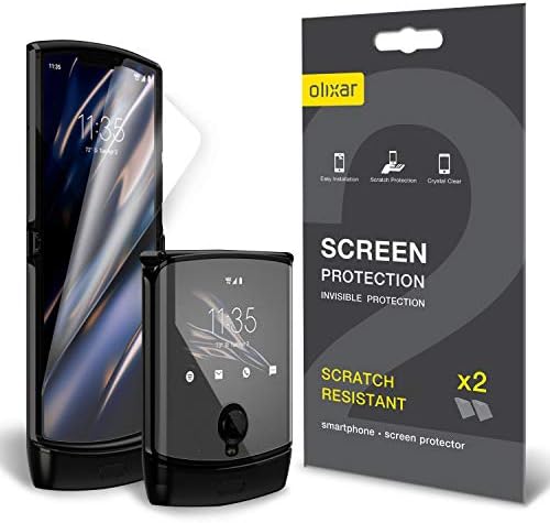 Olixar štitnici za ekran za Motorola Moto Razr 2019, Film - zaštita od prednje i zadnje futrole-TPU dizajn-jednostavna