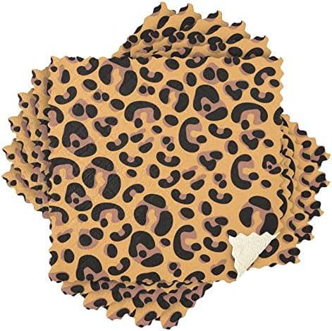 Sinestour Leopard Kuhinjski listovi posuđa Postavite ručnike za pranje posuđa Apsorfantne krpe za čišćenje Krpe posuđa za brzo čišćenje Obrišite