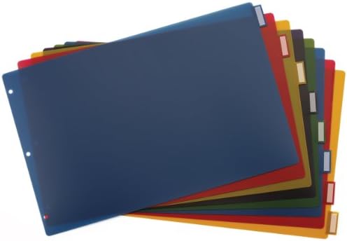 Kardinalni razdjelnici sa 8 kartica za Vezive od 11 x 17 inča, u više boja