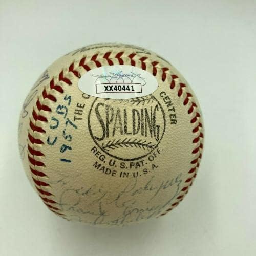 1958 CUBS tim potpisao je Baseball Ernie Basebal Ernie banke JSA COA - autogramirani bejzbol