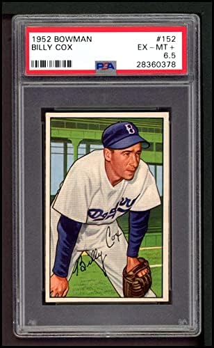 1952 Bowman 152 Billy Cox Brooklyn Dodgers PSA PSA 6.50 Dodgers