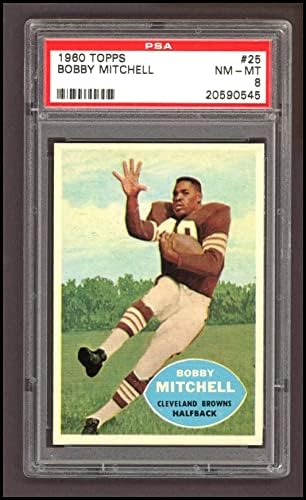 1960. topps 25 Bobby Mitchell Cleveland Browns-FB PSA PSA 8.00 Browns-FB Illinois
