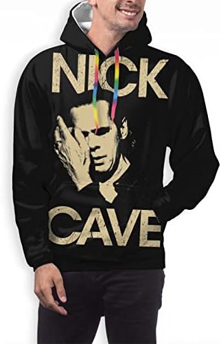 Buckderic Nick Cave i loši sjemenki duksevi za muškarce Ležerne prilike za vježbanje dugih rukava s kapuljačom