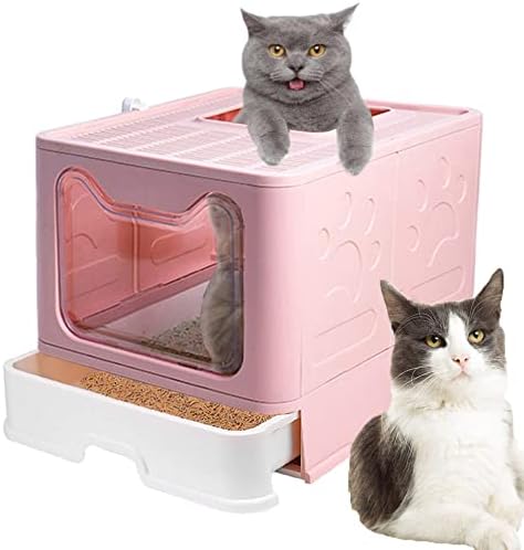 Meikuler kutija za smeće za mačke velika posuda za otpatke za mačke sklopive kutije za otpatke dolazi sa kašikom za mačje smeće