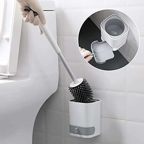 TPR kupaonica toalet četkica silikonska toaletna četkica s osnovnim zidnim pričvršćenim na katu za domaćinstvo čišćenje kupaonice