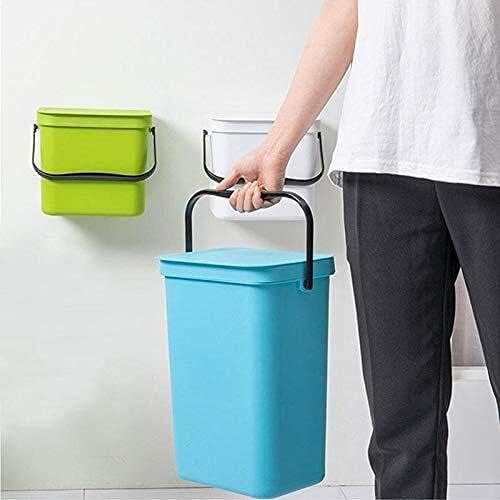 WXXGY kanta za smeće kanta za smeće kuhinjska zidna pravougaona kanta za smeće sa poklopcem za kućnu upotrebu,korpa