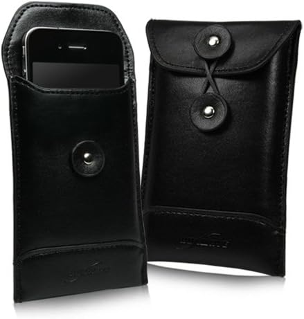 Boxwave futrola za Alcatel Linkzone Mobile Hotspot - Nero kožna koverta, kožni novčanik stil Flip poklopac