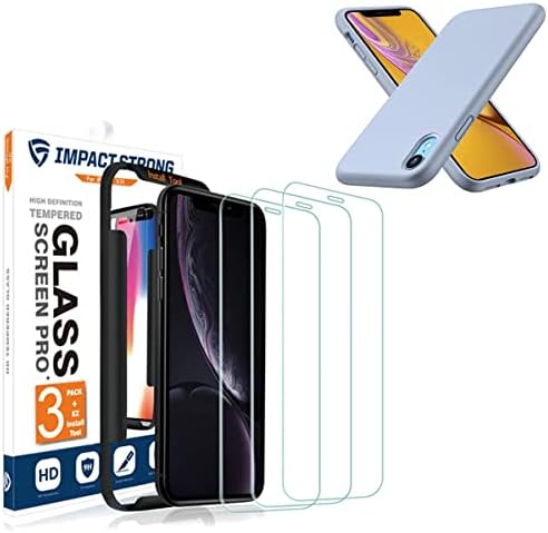 Uticajstrong iPhone XR stakleni štitnici za ekran i kombinacija silikonskih futrola