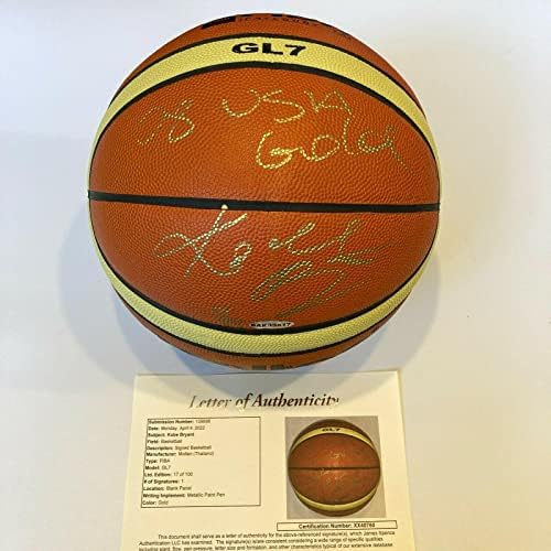 Kobe Bryant 2008 USA Gold potpisala je službenu olimpijske igre Fiba košarka UDA & JSA - AUTOGREM košarke