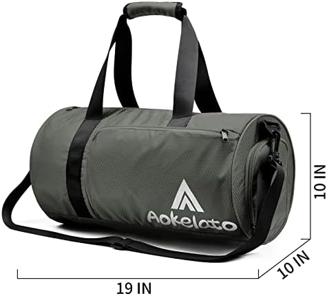 Torba za teretanu Aokelato, 30L Mala sportska torba, sa odjeljkom za obuću i mokrim džepom, lagana vodootporna