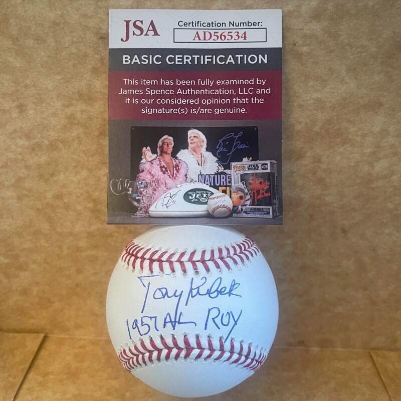 Tony Kubek 1957 Al Roy Yankees potpisali su autogramirani M.L. Baseball JSA AD56534 - AUTOGREMENE BASEBALLS