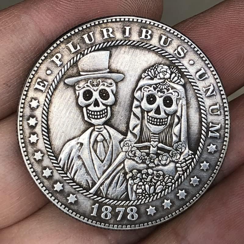 Qingfeng 38mm antikni srebrni dolar američki novčić Morgan Tramp Coin 1878-C Craft 198