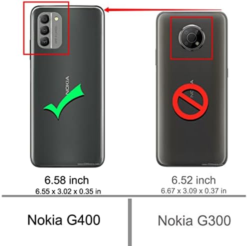 Osophter za Nokia G400 futrolu, Nokia G400 futrola sa 2pcs zaslonom Zaštita od udara fleksibilna TPU gumena