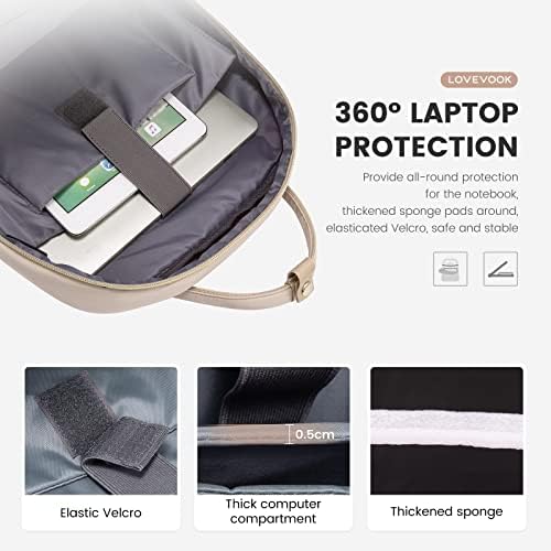 LOVEVOOK ruksak za Laptop za žene, vodootporni putni radni ruksaci torbica elegantna Računarska torba za