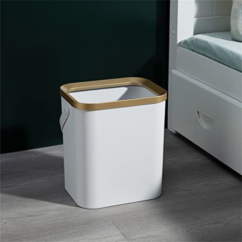 Zhuhw Golden Trash može za kuhinju kupatilo četveroupnovrsno plastično uski kantu za smeće sa poklopcem