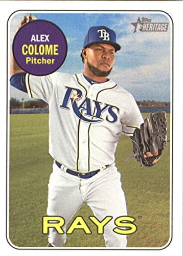2018. Heritage za gornje baštine 338 Alex Colome Tampa Bay Rays bejzbol kartica