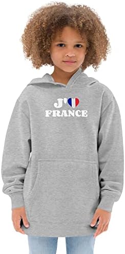 Yaaime France Flag Hoodie za djevojke - Hoodie za dječake I Love France Hoodie za Tinejdžere Fleece