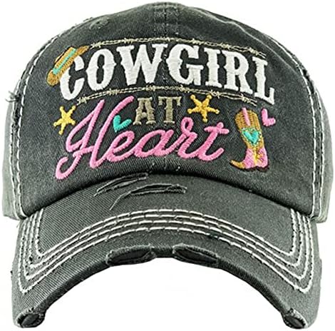 Krava u srcu žensku žensku bejzbol šešir