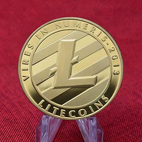 Kreativni Litecoin Coin Suvenir pozlaćena kolekcija Litecoin Art Collection Fizički komemorativni novčić