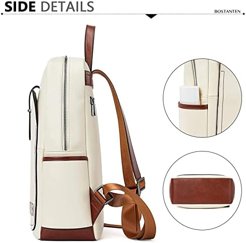 Bostanten backpack za laptop za žene kožni ruksak školski ruksak casual putne torba i kožni novčanik za