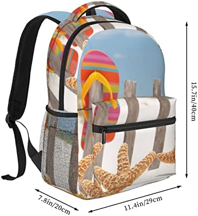 Wowbed Flip Flop Ležerni ruksak ruksak, modna klasična torba za laptop, putni rad Kampiranje planinarenje
