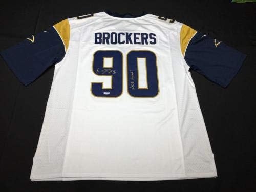 Michael Brockers potpisao je Los Angeles Rams Fudbalski dres Mob Squad PSA 8A53055 - autogramirani NFL dresovi