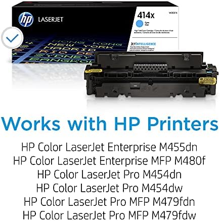 HP 414x cijan Toner kertridž visokog prinosa / radi sa HP boja LaserJet Enterprise M455dn, MFP M480f; HP