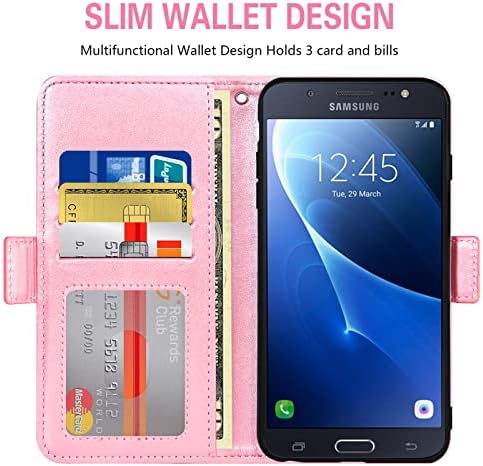 Asuwish kompatibilan sa futrolom za novčanik Samsung Galaxy J5 i zaštitom od kaljenog stakla za zaštitu