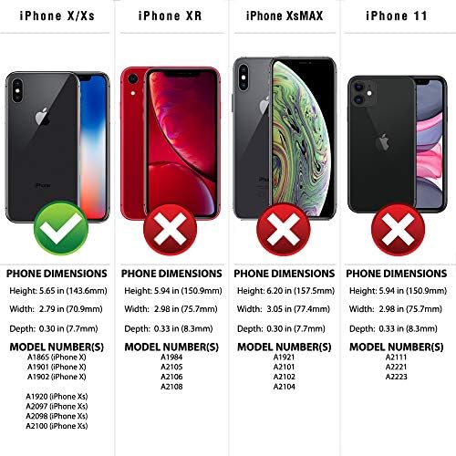 Safesleeve EMF zaštita futrola za iPhone protiv zračenja: iPhone X i iPhone Xs RFID držač kartice blokirajući