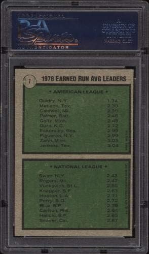 1979 (vođe ere R.Guidry / C.Swan - Mets Yankees - PSA 9-19814301 - Bejzbol kartice u obliku ploča