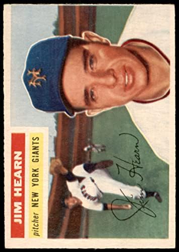 1956 TOPPS 202 Jim Hearn New York Giants ex divovi