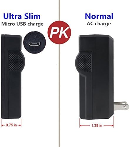 Kastar Slim USB punjač za Panasonic VW-VBX090, Olympus LI-50B Rad sa Panasonic HX-WA03, HX-WA2, HX-WA20,