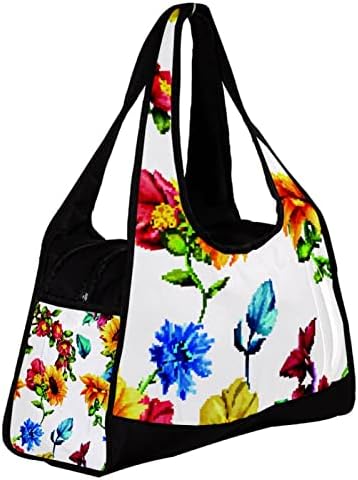 Blur Sunflowers Roses Travel Duffel Bag Sports Teretna torba za vikend preko noći torba za žene
