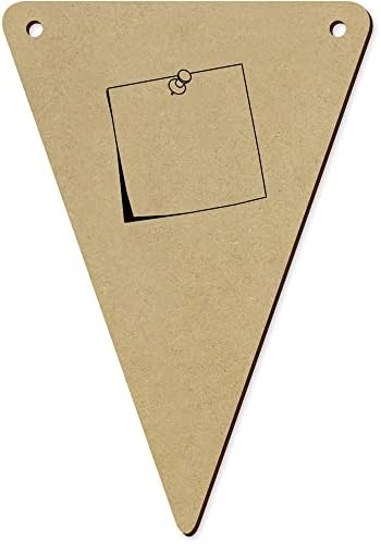 Azeeda 5 x 140mm 'prazna nota' drvene zastavice za Strnadice