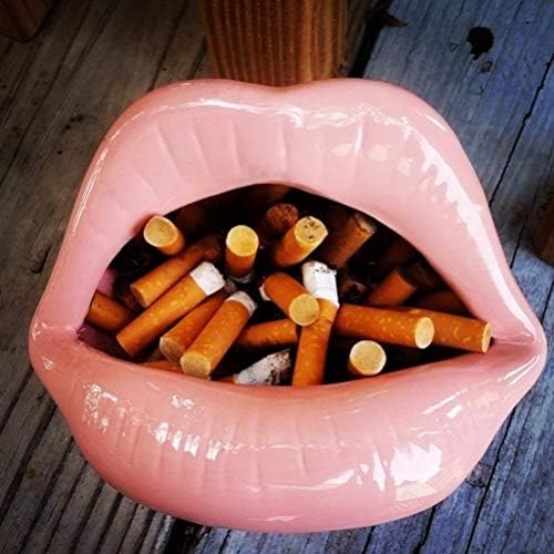 Threeness Ashtray, keramička cigaretna pepeljara sa usnama Lično stil Kreativna ured Eater Ashtray Office Početna Dekoracija za stol