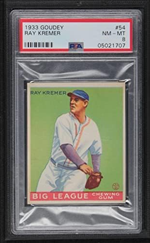 1933 Goudey # 54 Ray Kremer Pittsburgh Pirates PSA PSA 8.00 gusari